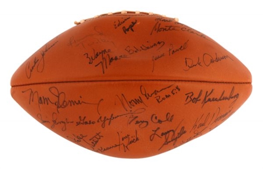 1971 Miami Dolphins Team Signed Football (45 Signatures)